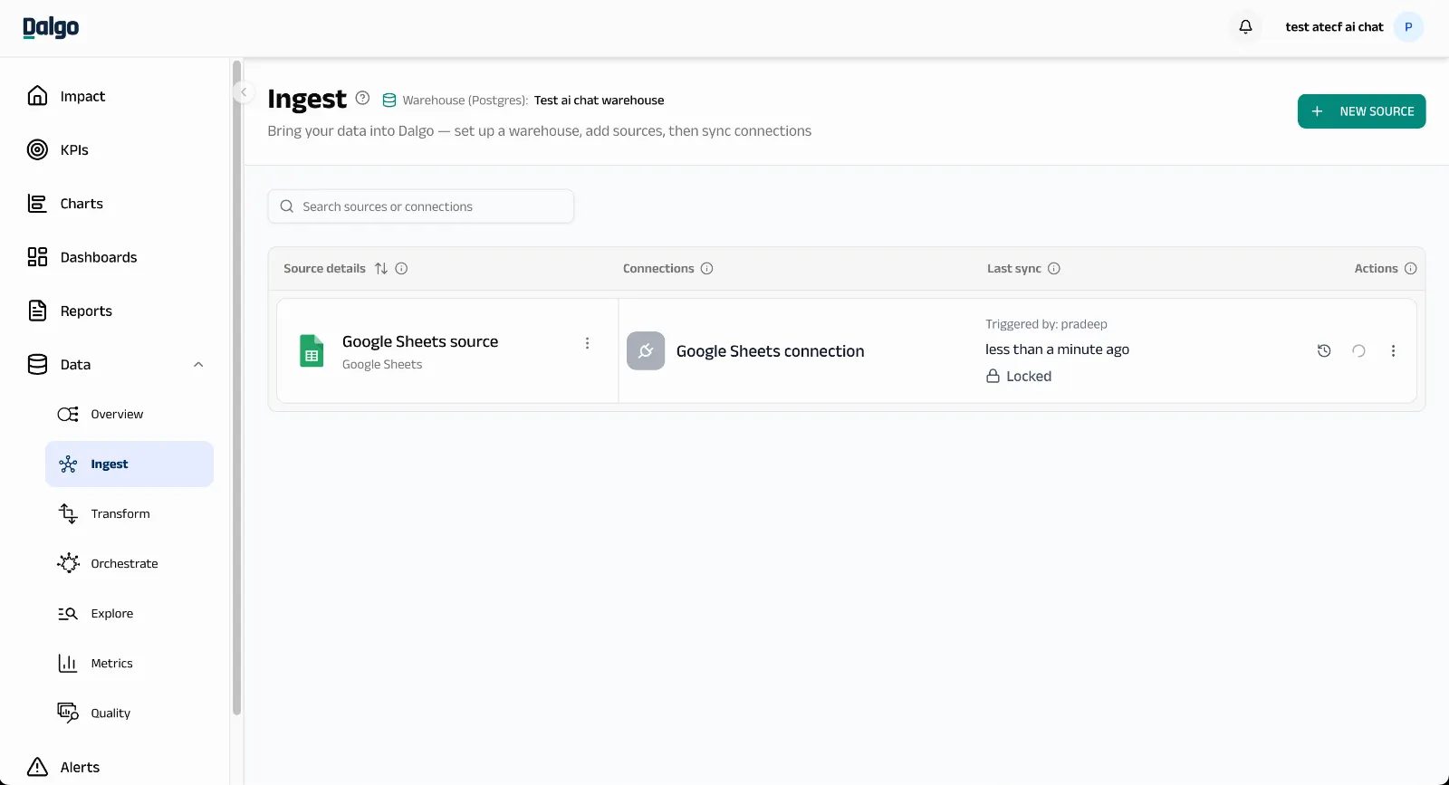 Connection syncing - Locked status